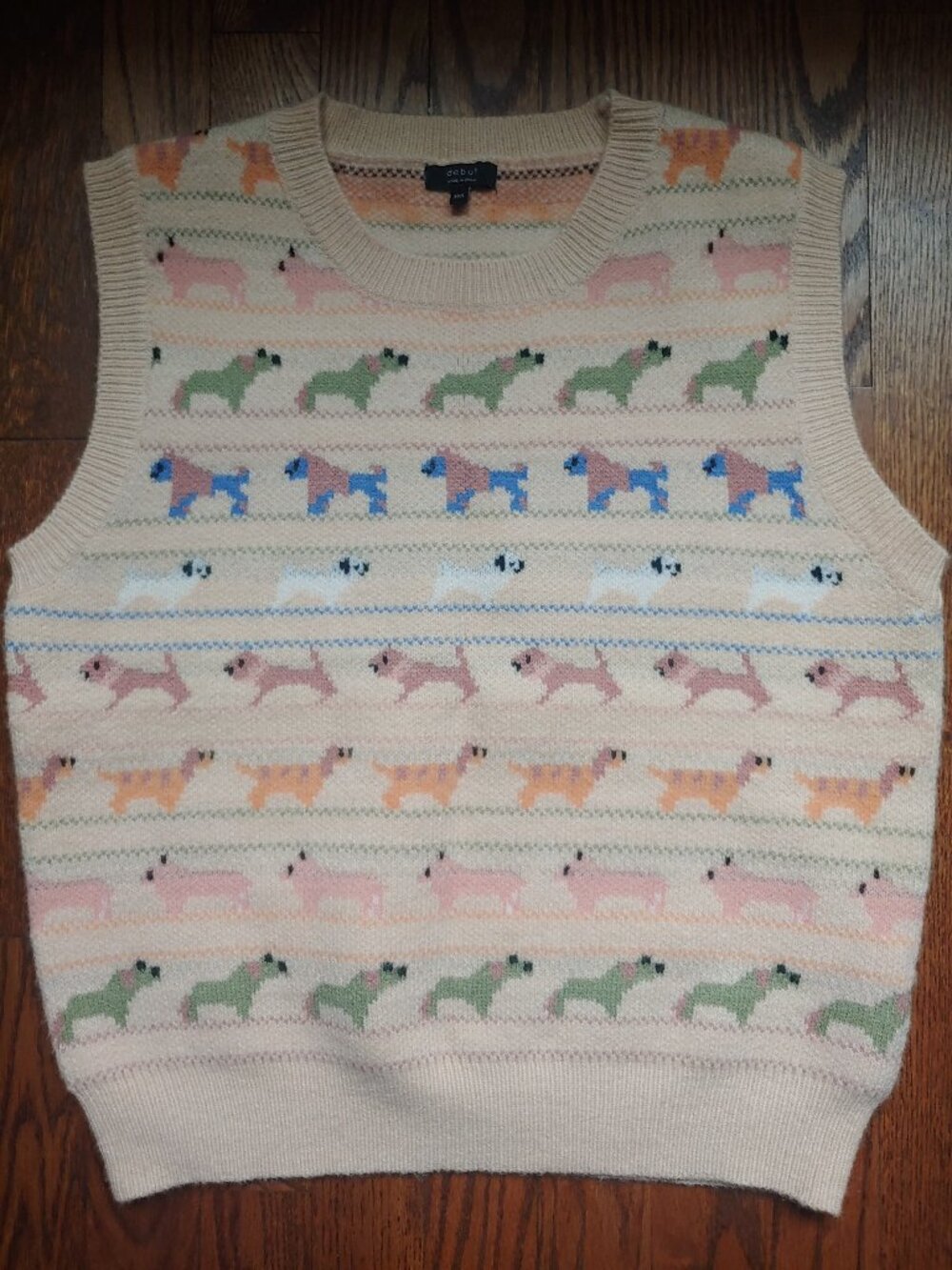 Debut Dog Print Sweater Vest